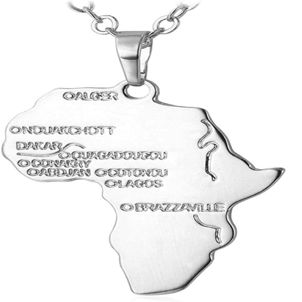 AFRICA MAP NECKLACE