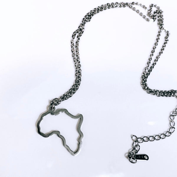 AFRICA MAP OUTLINE NECKLACE