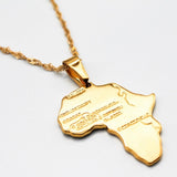 AFRICA MAP NECKLACE
