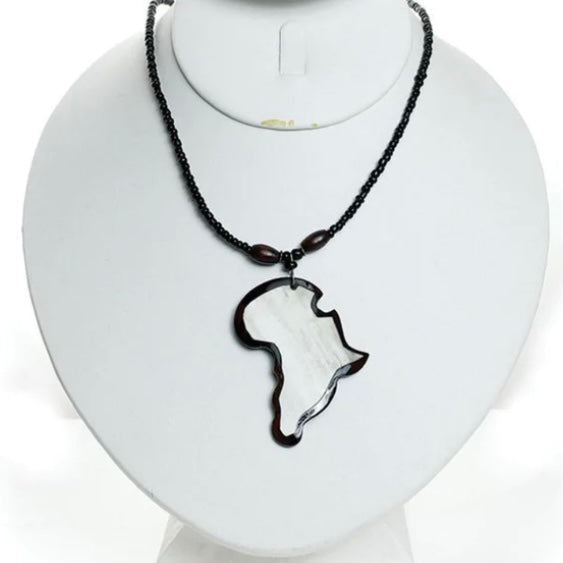 AFRICA BW PENDANT NECKLACE
